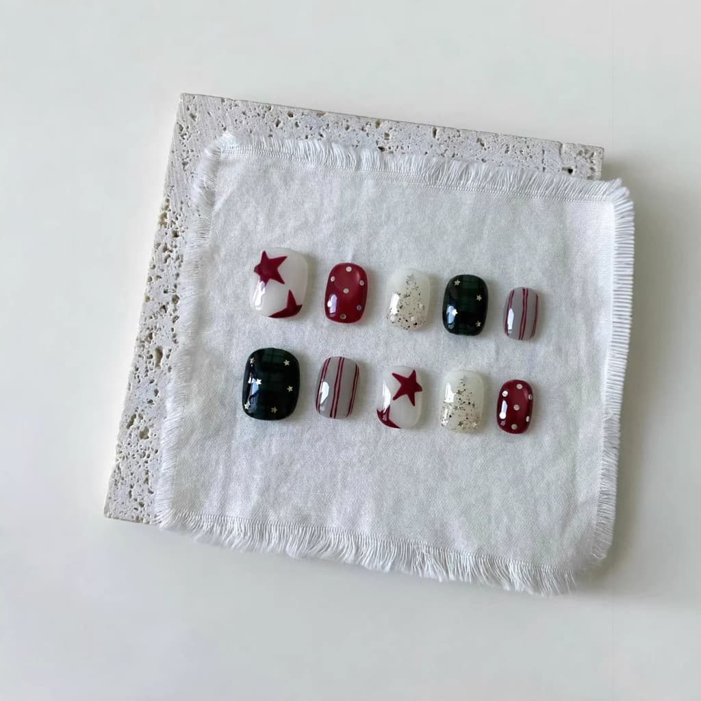 Noite chama luz das estrelas artesanal vestindo unhas manicure clareamento manicure adesivos remendo de unhas