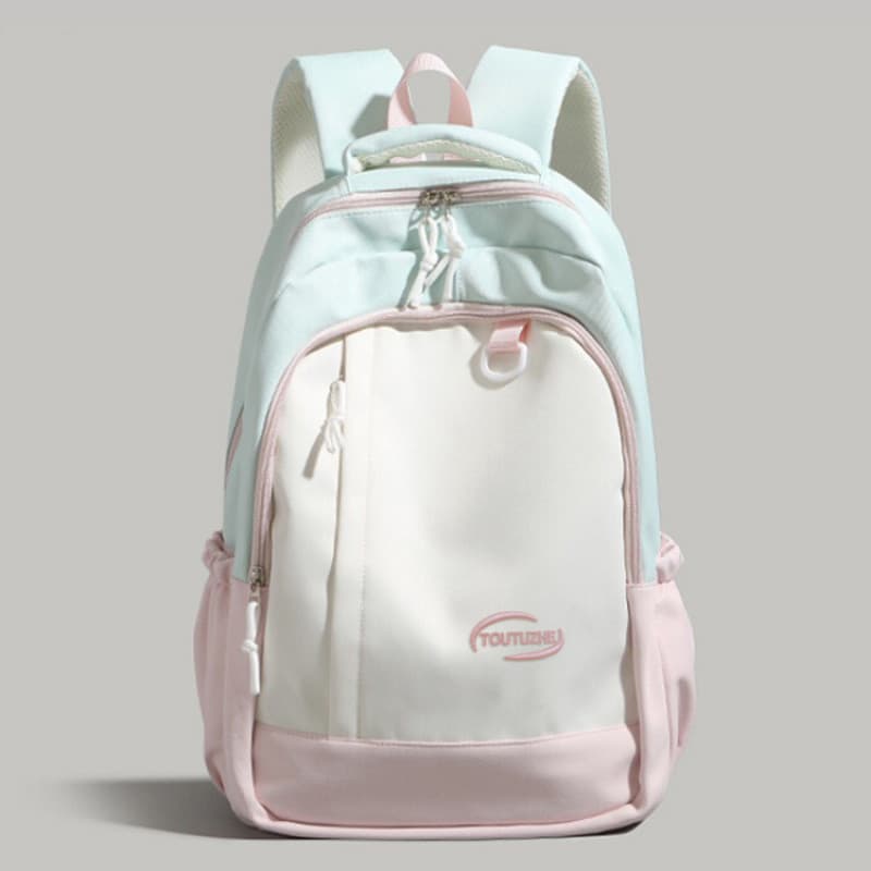 Pequena mochila fresca de alta aparência meninas 2025 novo estilo na moda grande capacidade contraste cor júnior estudan