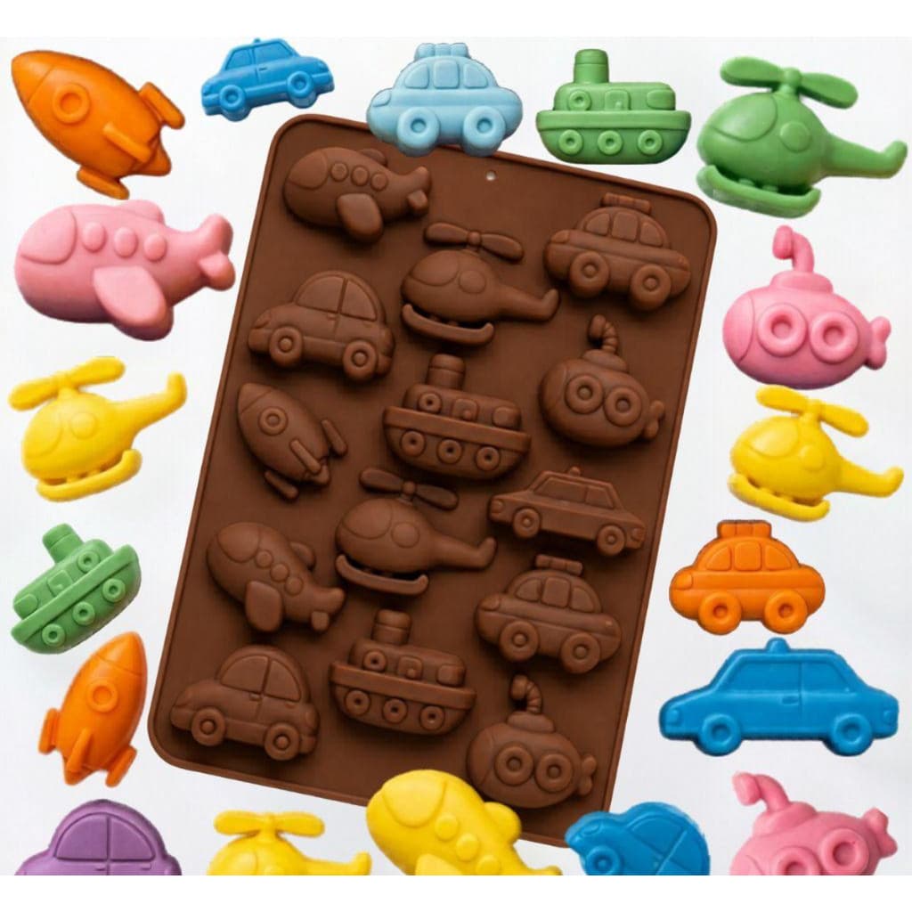 FORMA EM SILICONE PARA CHOCOLATE NAVIO BARCO SUBMARINO