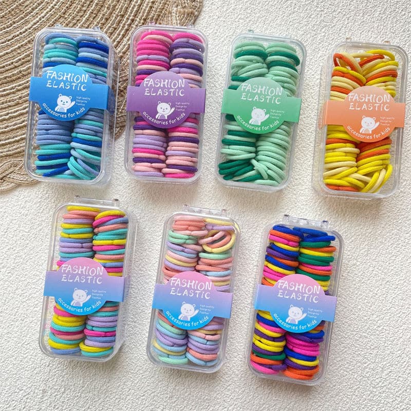 Laço de cabelo pequeno para bebês, laço de cabelo pequeno Tweeted, faixa de borracha para meninas, não machuca o cabelo,