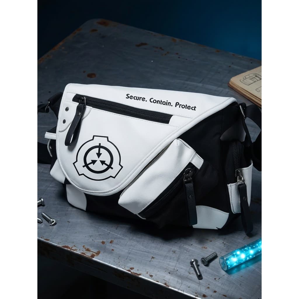 Scp Foundation Merchandise Messenger Bag Anime Bidimensional Bolsa Escolar Multifuncional Lona Bolsa de Ombro de Viagem