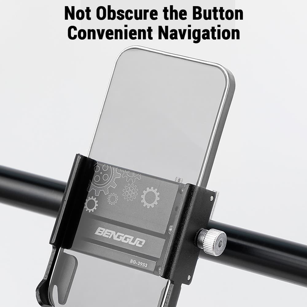 Fangzi Suporte para telefone móvel Al Alloy Bicicleta Scooter Rotativo Smartphone