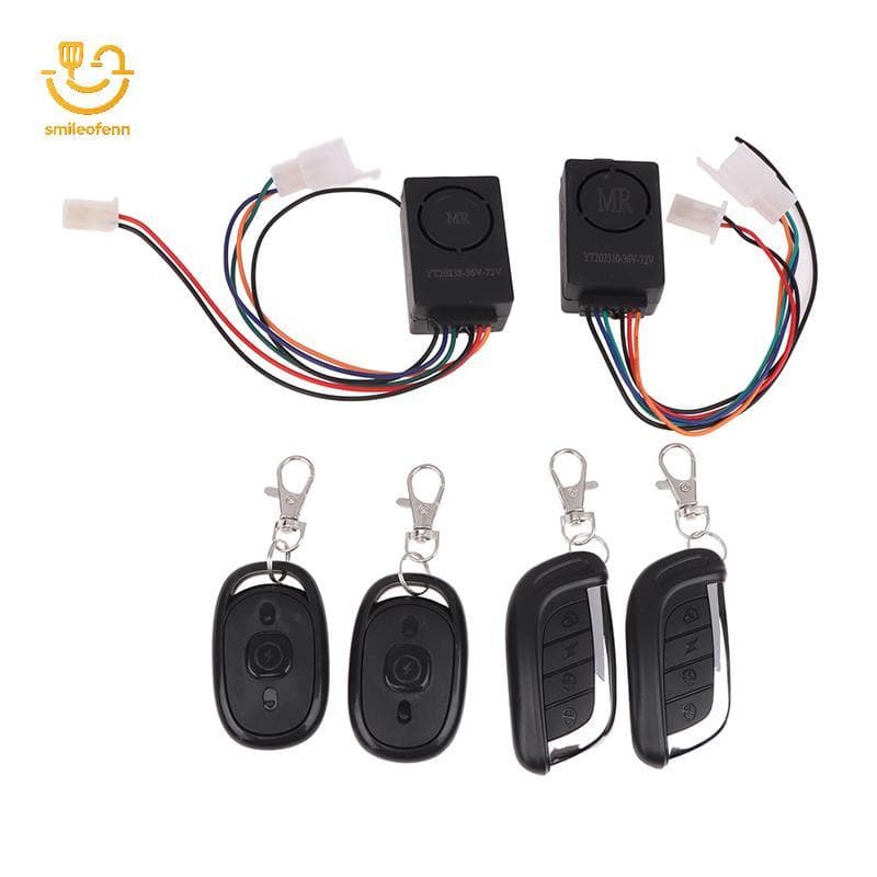 smileofenn Scooter Elétrico Inteligente Bicicleta Segurança Anti Perda Controle Remoto Detector Alarme 36V-72V 125dB E-B