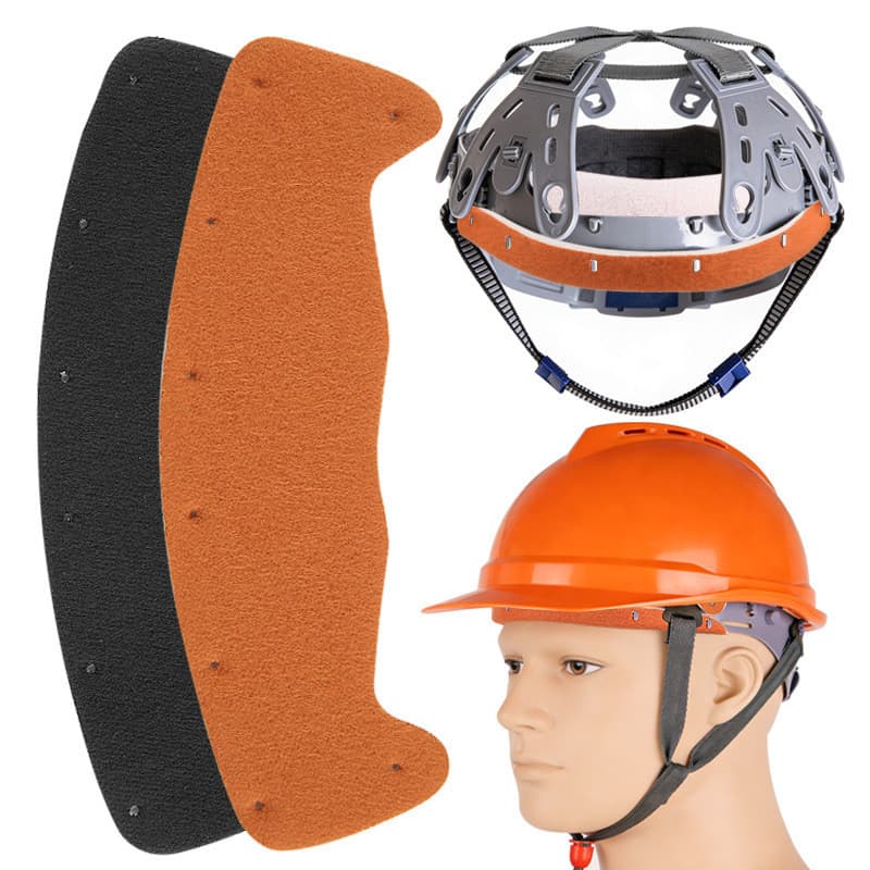 Capacete de quatro pontos para canteiro de obras, forro de chapéu, buraco aberto, capacete fixo, aba, Anti-fricção, prot