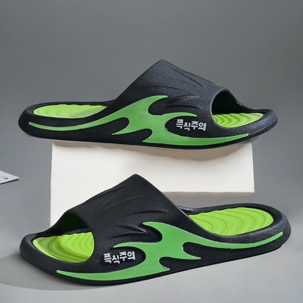 | slippers | ☞Frete grátis novo estilo chinelos masculinos pisando na merda sentir casa de banho antiderrapante moda res