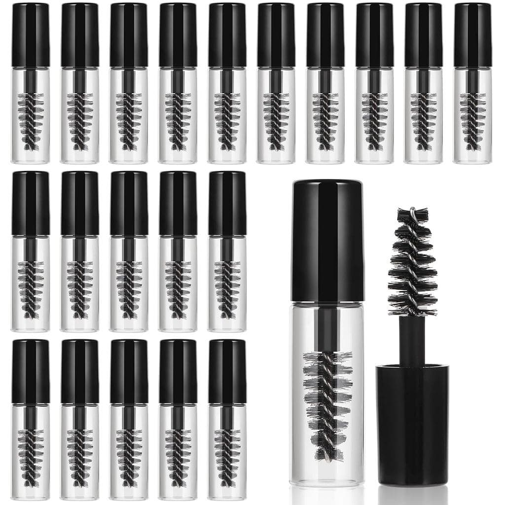 30 Pçs Tubo De Rímel Vazio Com Varinha De Cílios 2ml Frascos Escova Inserções De Borracha Mini Recipiente De Creme