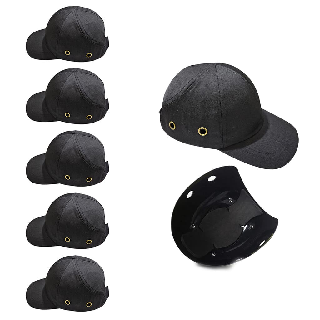 Bone com Capacete EPI Kit 5 Uni Obra Seguranca do Trabalho Casquete Reparo Conserto Servico Protecao