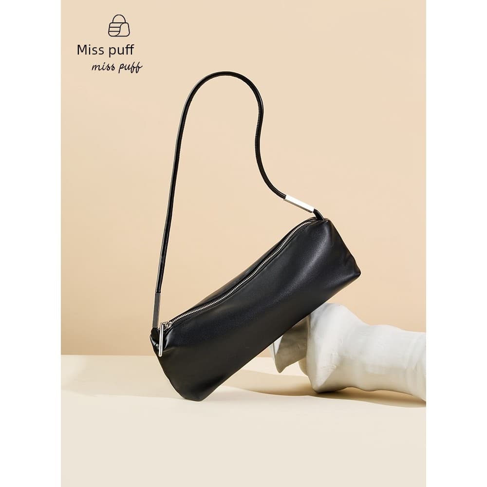 bolsa transversal feminino bolsa feminina Miss Puff High-End Retro Baguette saco moda feminina All-Match pequeno quadrad