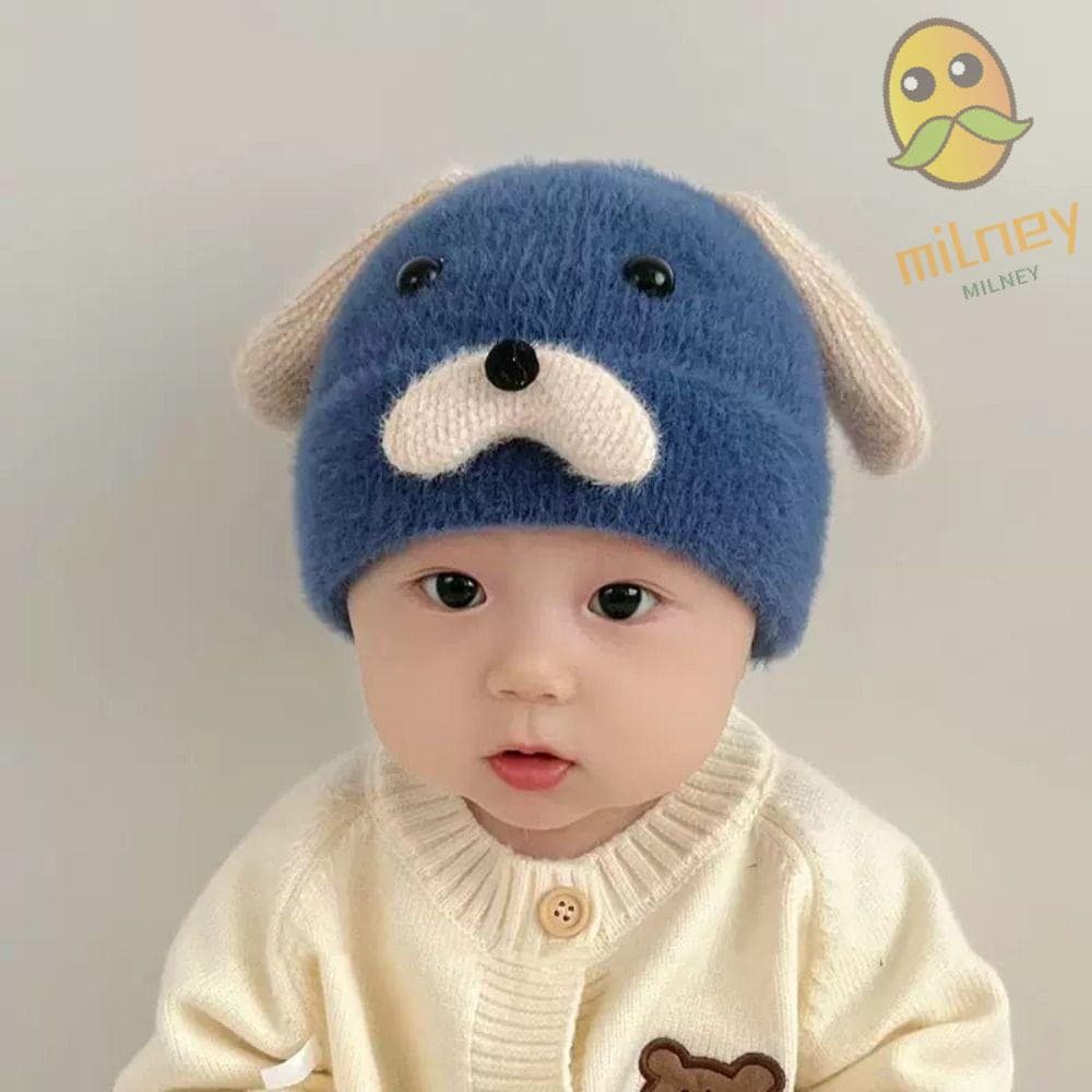 Chapéu De Bebê MILLNEY , Gorro De Lã Tricotado Grosso De Pelúcia Macio E Fofo
