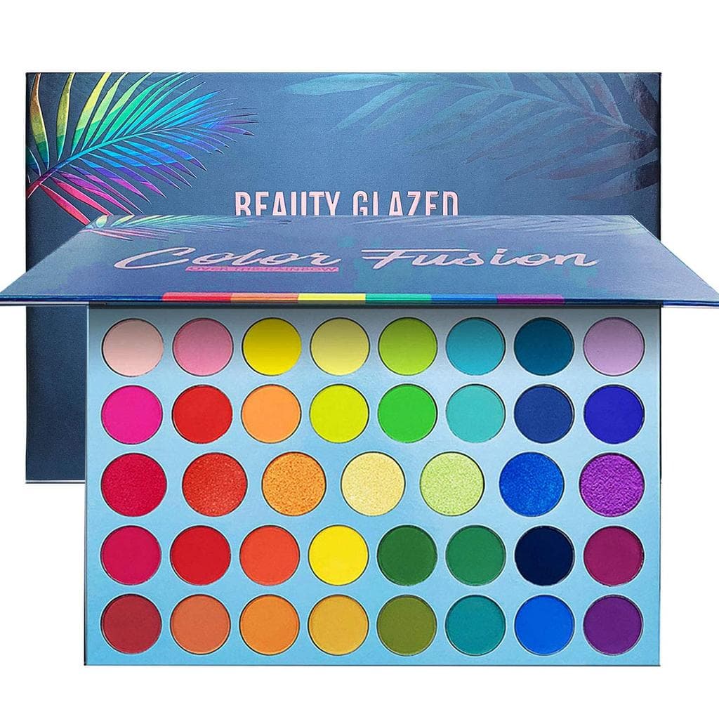 Paleta de Sombras para Olhos BestLand com 39 Cores do Arco-Íris - Maquiagem Profissional com Sombras Matte, Metálicas e