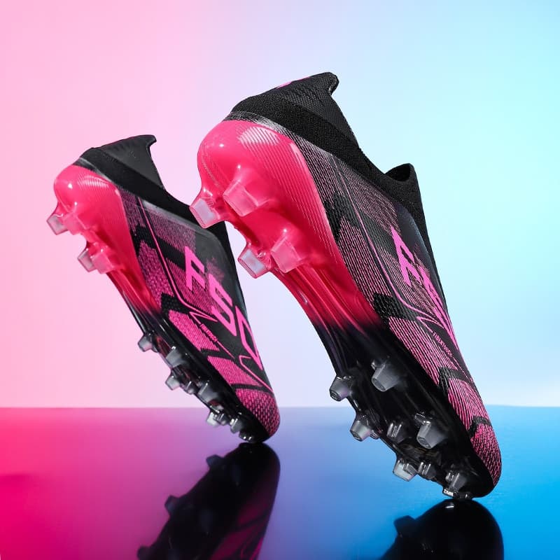 Chuteira de campo Long spikes Chuteiras À Prova D'água Infantis FG de Cano Alto Masculinas E Femininas Para Estudantes T
