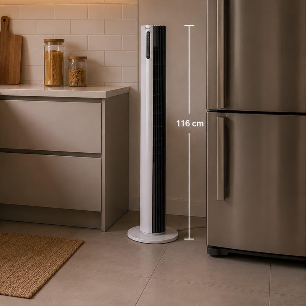 Ventilador Torre 110cm 12 Velocidades Spirit