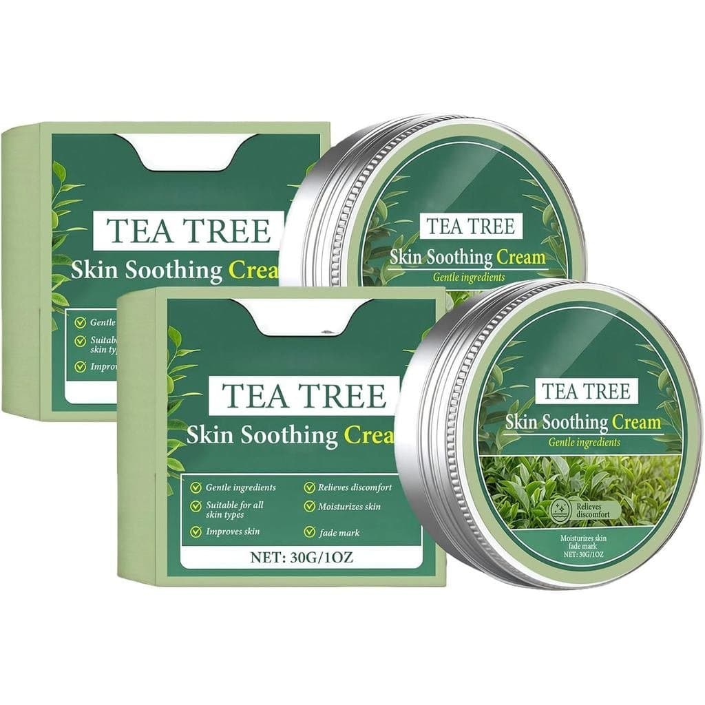 Bálsamo de Óleo de Tea Tree, Creme Calmante para a Pele com Tea Tree, Alívio para Pele Itchada, Calmante para Erupções C
