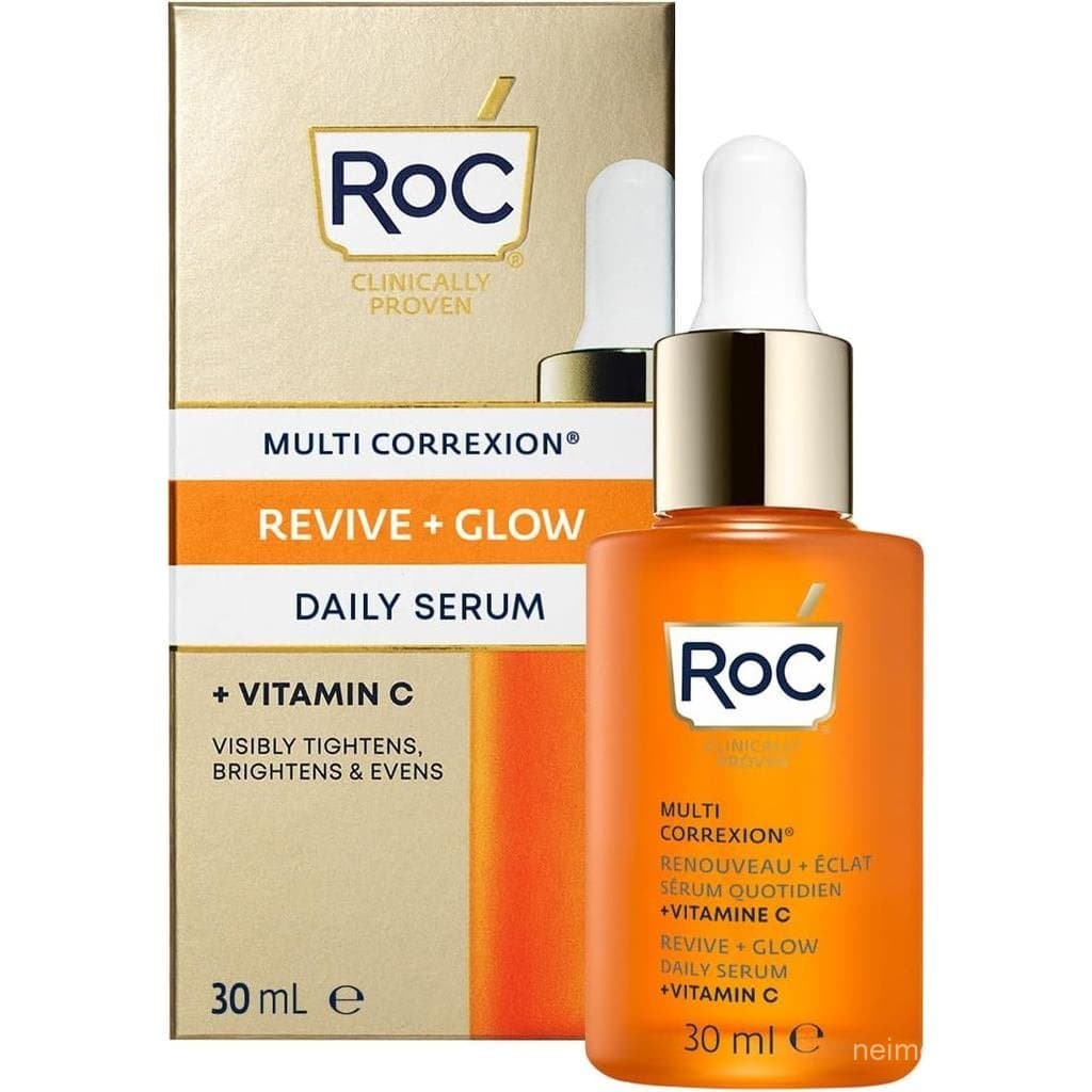 RoC - Multi Correxion Revive + Glow Daily Serum Vitamina C - Antirrugas Antienvelhecimento - Creme Facial Hidratante e F