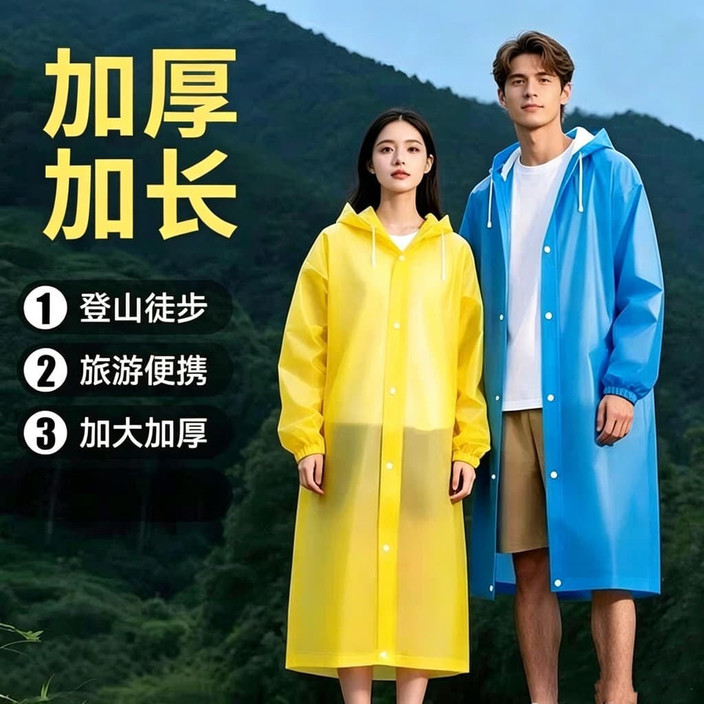 EVA moda Poncho adulto concerto capa de chuva descartável deriva montanhismo capa de chuva fabricante