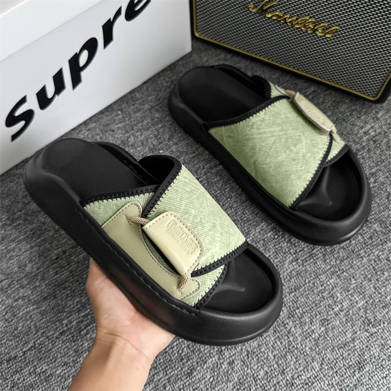 Verão sandálias de sola grossa chinelos masculinos exterior Wear 2025 novo estilo All-Match Casual sapatos de praia sand