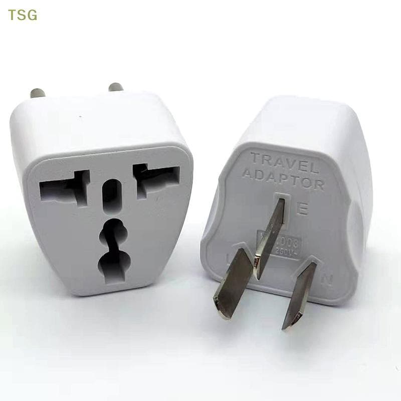 [Trêsgoodstonesgen] Eua Ue Universal Para AU Austrália Adaptador De Alimentação Ca De 3 Pinos Conversor De Viagem Tsg