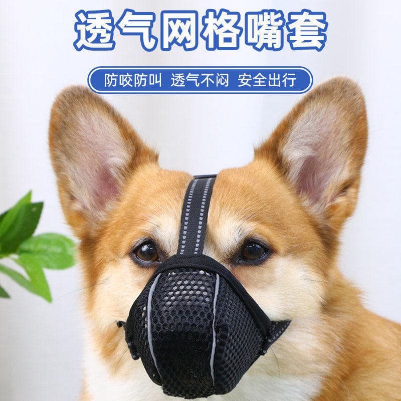 Capa para boca de cachorro de estimação, máscara com tudo incluído, rolha de casca, anti-mordida, anti-latido, anti-alim