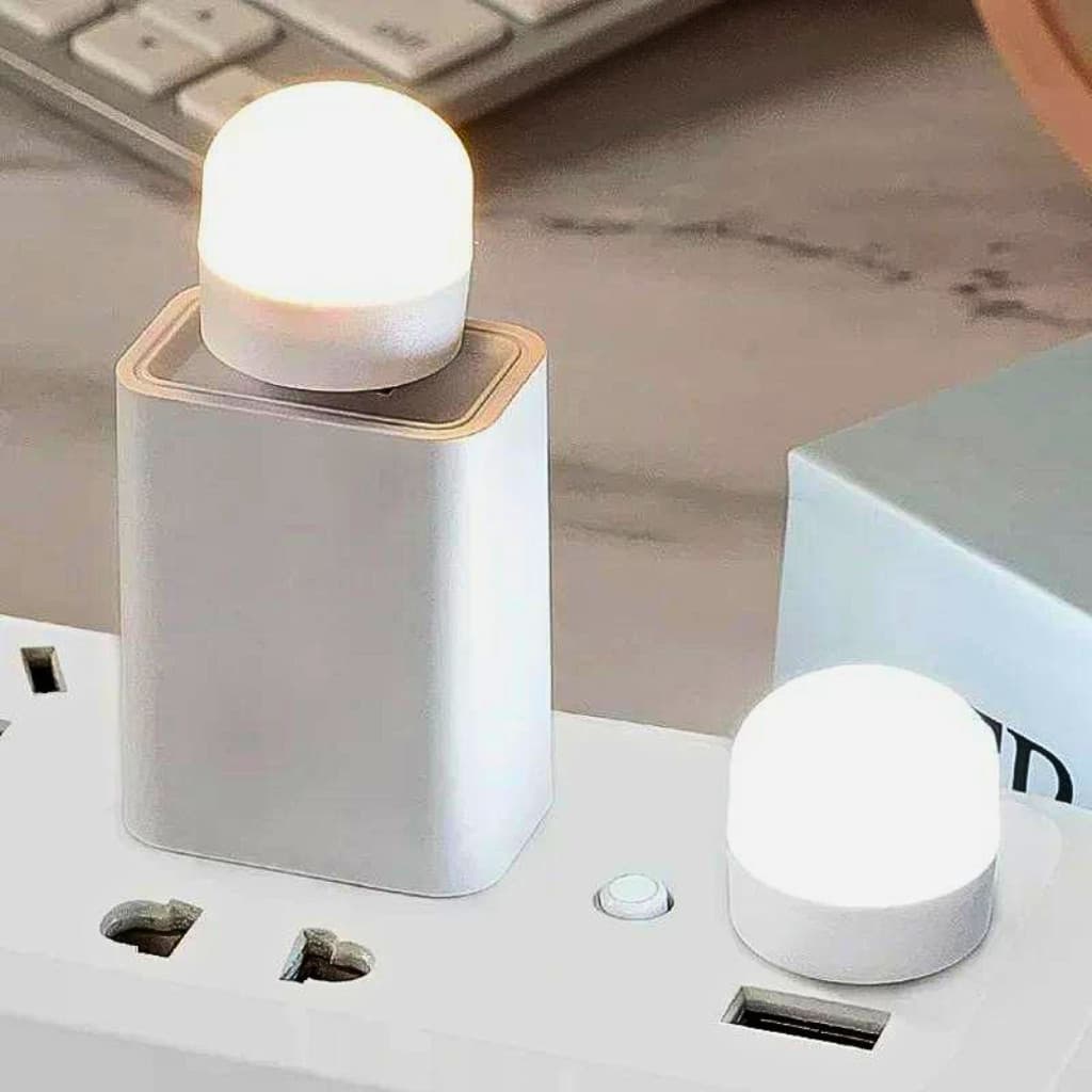 KIT 15 Mini Luminárias Abajur Lâmpada USB Portátil Ideal para Leitura