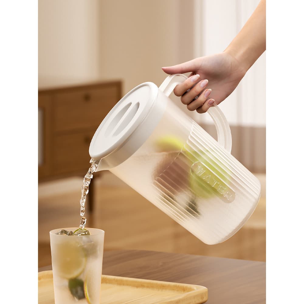 Chaleira fria Super grande capacidade casa chá bolha medição chaleira resistente a altas temperaturas bule quente e fria