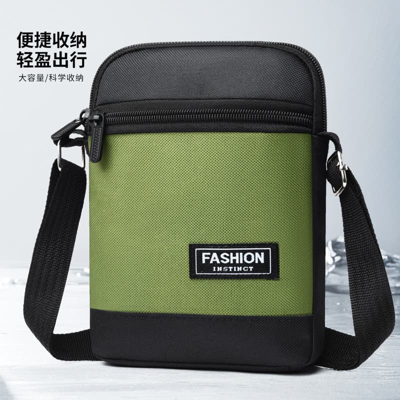 Bolsa de ombro masculina para celular, bolsa mensageiro de Nylon, bolsa de ombro japonesa coreana, de ombro pequen