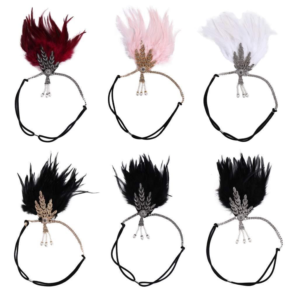 Estilo Coreano Bandana Desempenho De Palco Faixa De Cabelo Meninas Argola Longa Corrente Gatsby Cosplay Vestido