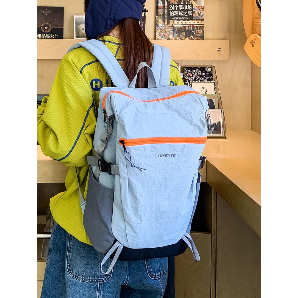 Mochila de viagem de grande capacidade, bolsa escolar leve para estudantes, computador, caminhadas ao ar livre, acampame