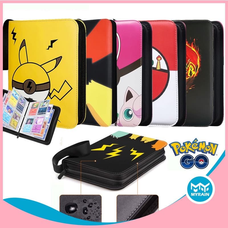 Álbum de cartas de material PU de luxo, com capacidade para 400 cartas, adequado para álbuns de fotos de jogos de anime
