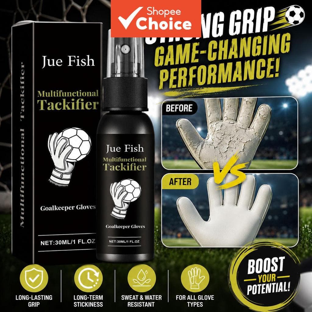 Um Pacote De Spray Antiderrapante Pegajoso De 30ml Aumenta A Tração Das Luvas De Goleiro Em Jogos