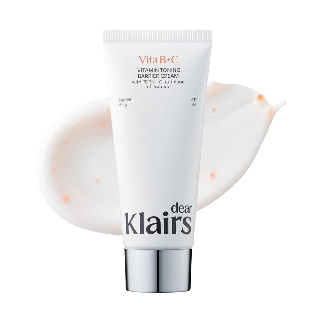 Creme Barreira Tonificante com Vitaminas DearKlairs, Reparação da Barreira da Pele, Leve, Niacinamida, Hidratante Facial