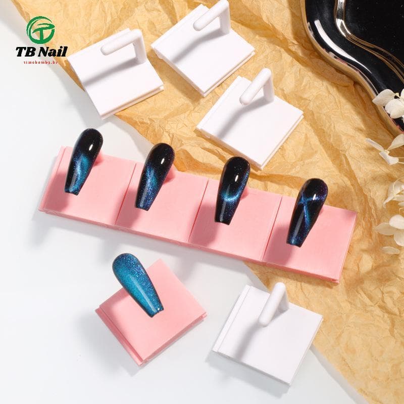 TB-Nail 10 Pçs/Set Prego Prática Display Stand Destacável Suporte De Treinamento De Unhas Plástico Falso Unha Polonês Co