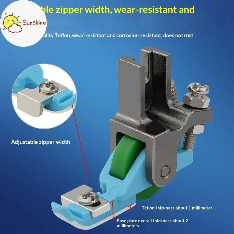 OMS Máquina De Costura Ajustável Invisível Zíper Pé Com Rolo De Precisão Presser Para Profissional E Alfaiataria br