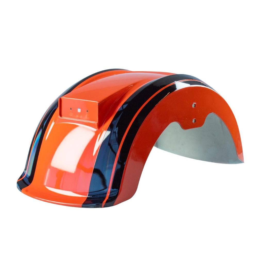 Paralama Traseiro WeHawk para Scooter Elétrica X16 Laranja/ Faixa Preta