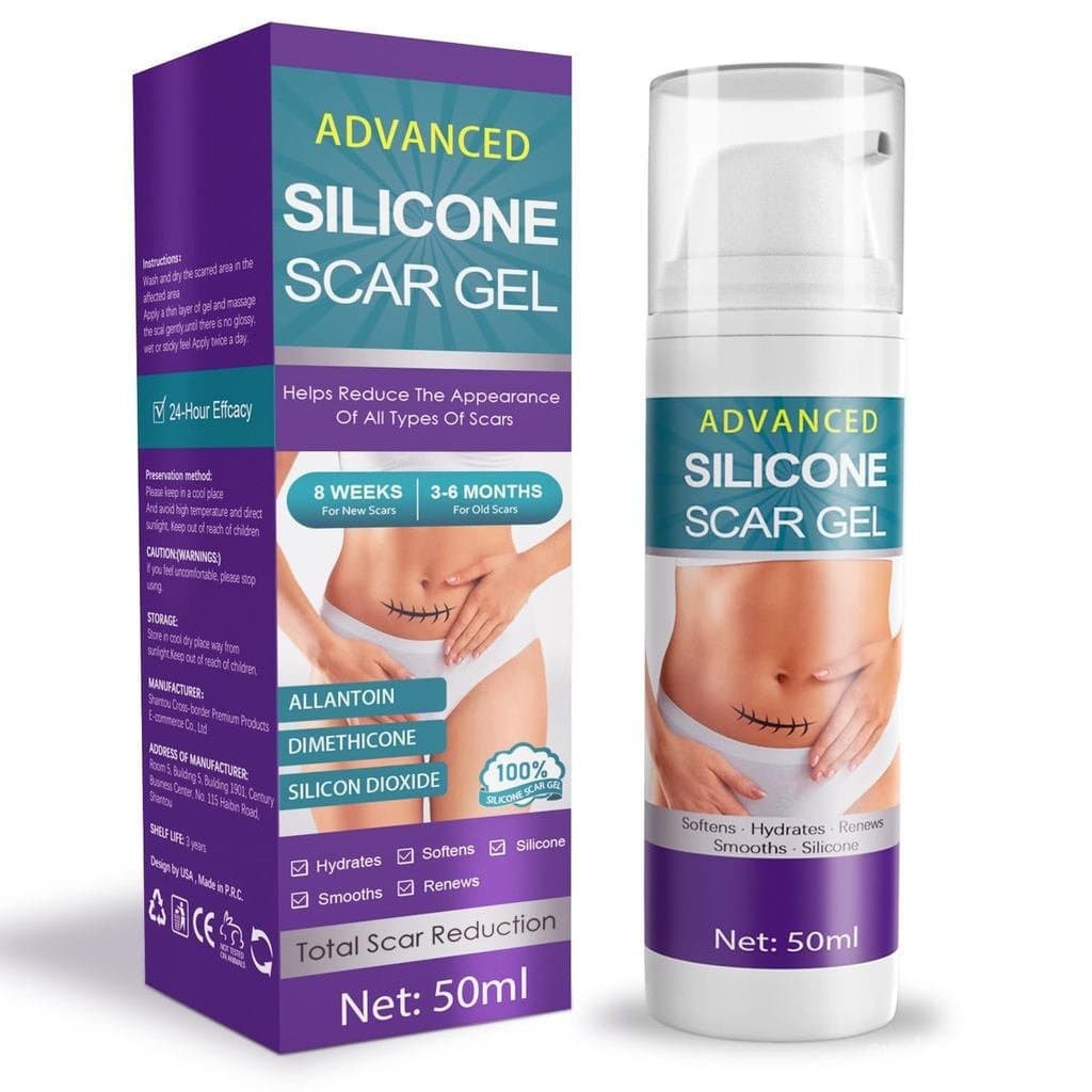 ScarScarGel - Gel Avançado para Tratamento de Cicatrizes para Remoção de Estrias, Cicatrizes Antigas e Novas, Cicatrizes