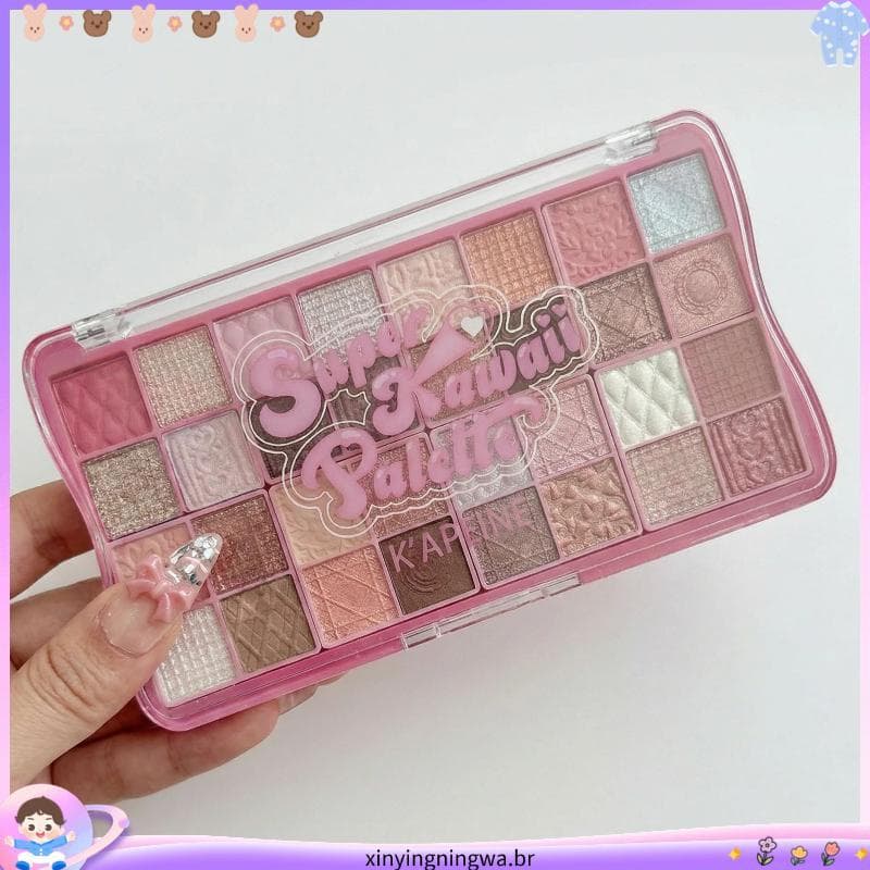 2.20.000 pessoas coleção corte menina mesmo estilo 32 cores paleta de sombras modificado contorno dos olhos duradouro 40