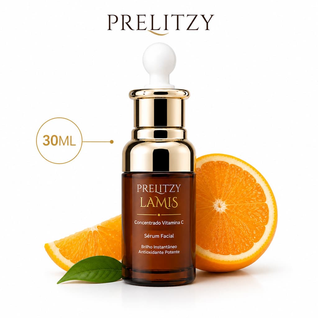 Sérum Facial Vitamina C Clareador 30ml Prelitzy