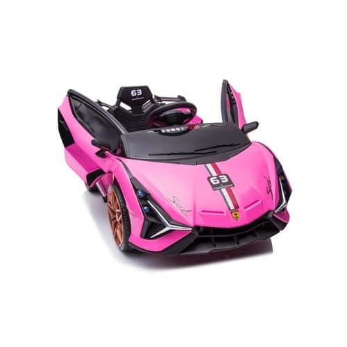 Carrinho Motorizado Infantil Rosa Veiculo Eletrico 12v Bateria Racing