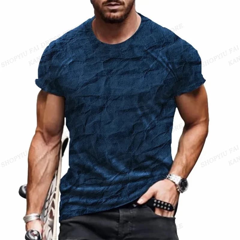Camiseta camuflada masculina camuflada 3D impressa camiseta masculina moda gola redonda manga curta camiseta Casual ao a