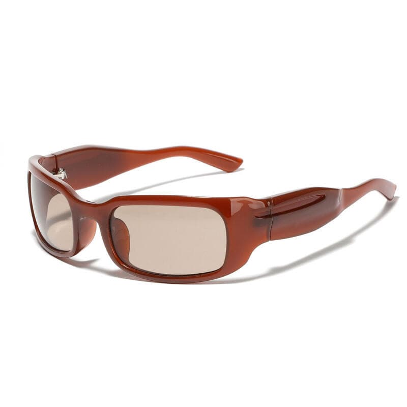Óculos De Sol Punk Feminino Estilo Futuro Vintage Masculino Hip-hop Armação Quadrada Tons
