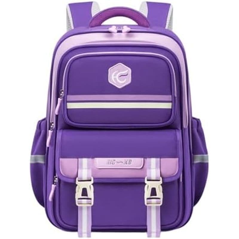 Mochila Minimalista Elegante Em 5 Tons Ousados , Diária Organizada E Durável Para Presente De Novo Prazo (Roxo , Pequeno