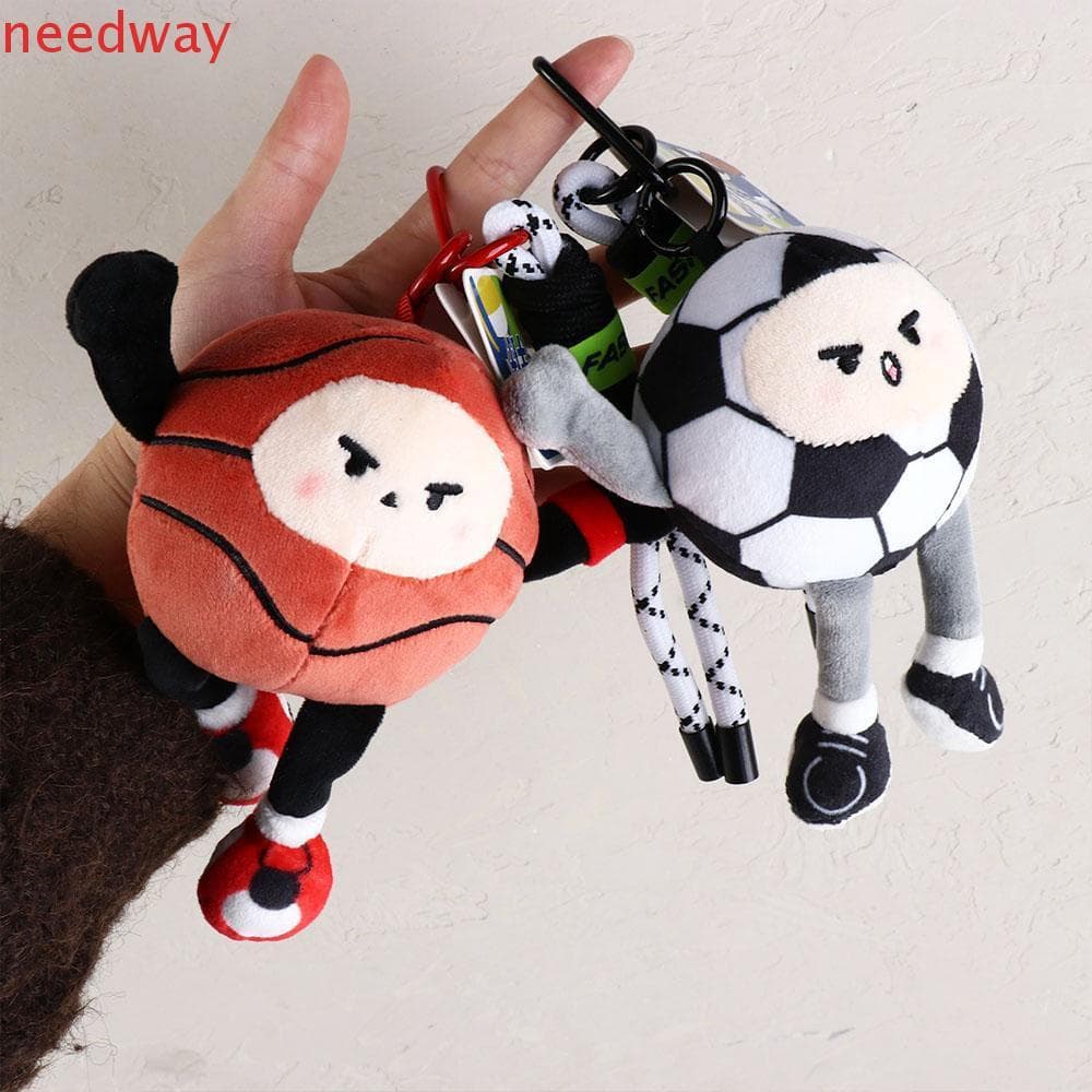 NEEDWAYB Pingente De Pelúcia De Vôlei , Basquete , Beisebol , Futebol , Brinquedo , Chaveiro , Ins
