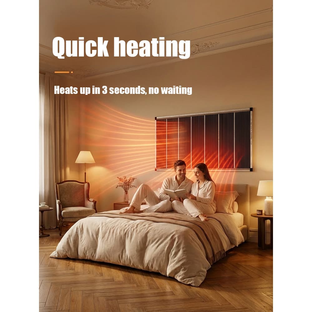 [5s Aquecimento Instantâneo] 【5s Instant Heating】German Tech Wall-Mounted Heater Panel - Aquecedor de Parede/Painel de A