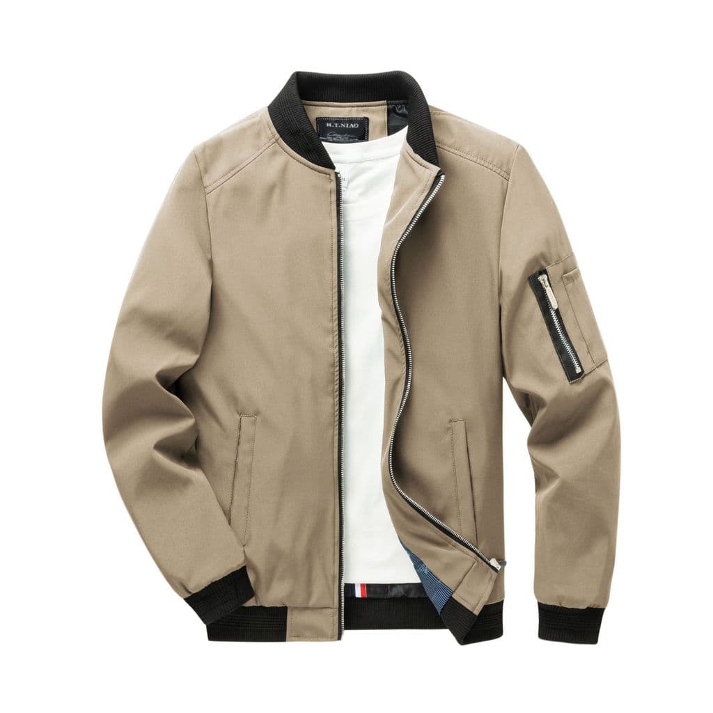 [Estilo mais vendido] Jaqueta masculina Plus Size estilo fino Slim fit moda Casual jaqueta masculina estilo masculino [e
