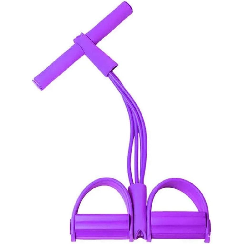 Faixas De Resistência Alças Multifuncional Quatro-Tubo Pé Pedal Extrator Elástico Yoga Banda Abdominal Braço Perna Trein