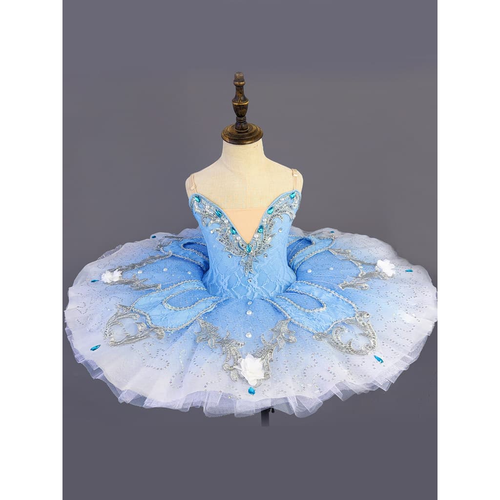 Novo estilo crianças saia de balé desempenho traje meninas profissional bela adormecida cisne lago fofo gaze TUTU saia d