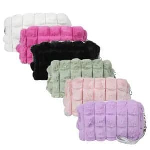 Bolsa de Mão Peluciada 20*11cm cores sortidas