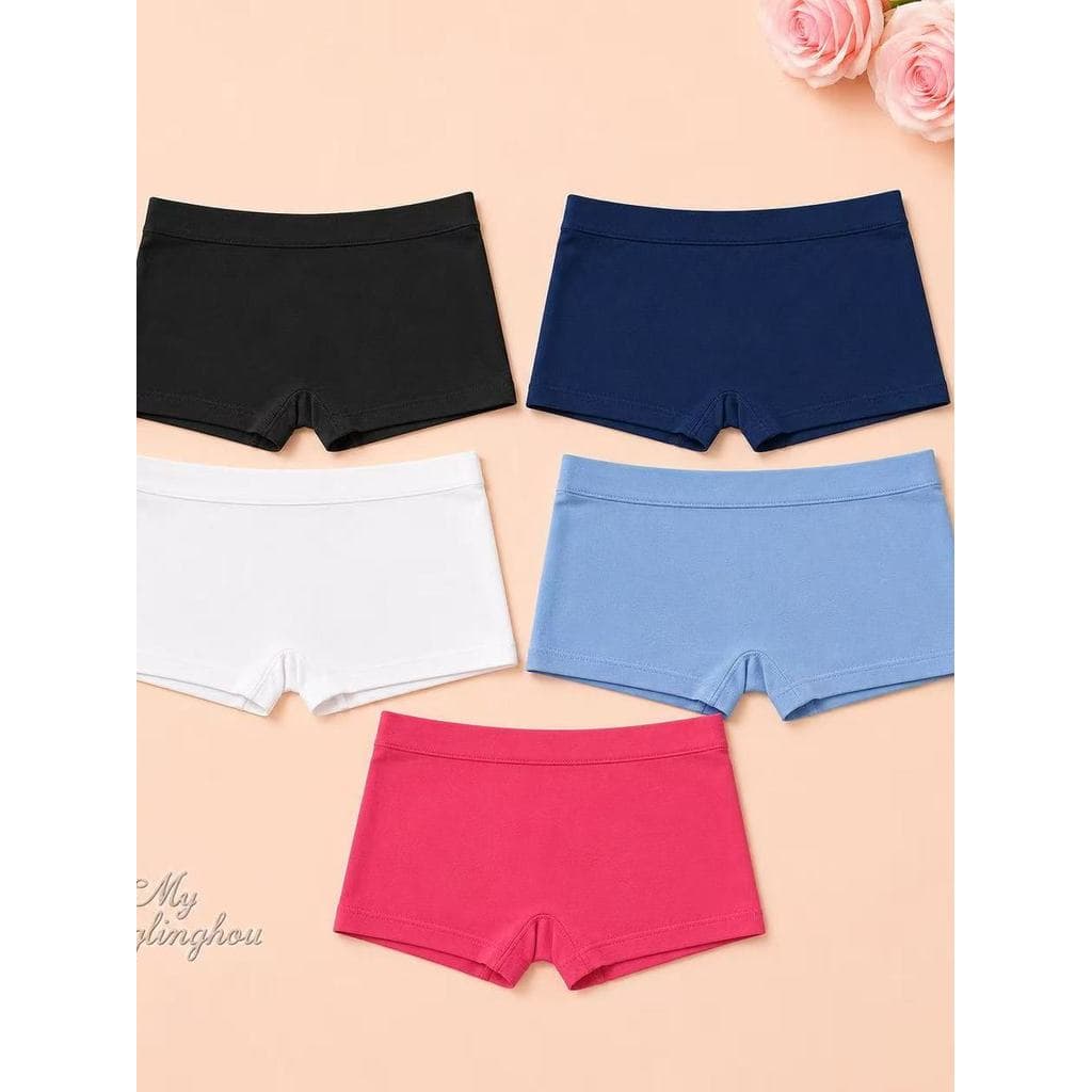 Kit 4 Calcinhas lisa/sem desenho cueca box ou calcinha Shortinho Boxer Adulto calcinha feminina/1103