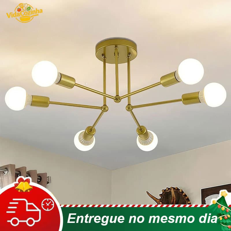 Lustre Criativo Luminária De Teto Moderno Iluminação Para Corredor Sala Estar Quarto Cozinha