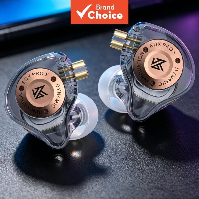 KZ EDX PRO X Fones De Ouvido Monitor Intra-Auricular Super Driver Dinâmico Linear IEM Removíveis Cabo HiFi Com Fio Micro