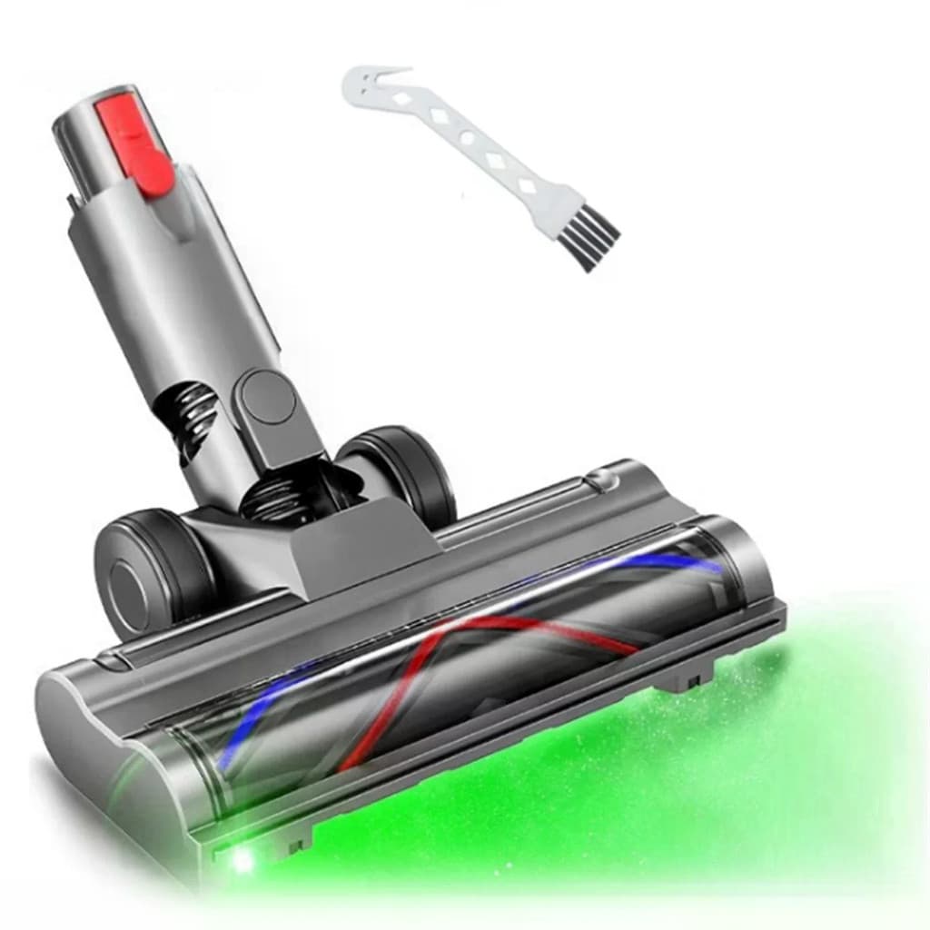Para Dyson V10 Magro V12 Fino Varejo Unidade Direta Cabeça Da Escova Acessório De Vácuo Com Detecção De Poeira LED Piso